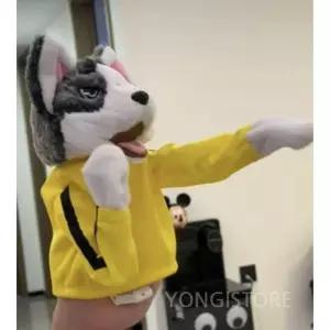 권투하는 강아지 허스키 펀치 권투 에스티 장난감 봉제 인형 손 복싱 손가