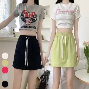 [라일리여성의류] Rly 짧은 스커트 트레이닝 일체형 치마바지 속바지 여