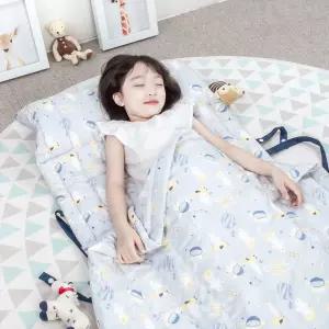 더해피 일체형 낮잠 이불/1인/세트/애기/고급/유아/키즈/아기/일체/아동/어린이/유치원/계절/가벼운/경량