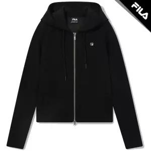 [매장판] 휠라 에센셜 여성 골지 후드집업 자켓 FS261FT01F004(001) 블랙_신