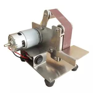 미니 벨트샌더 탁상 샌더기 원형 샌딩기 속도조절 샌더