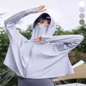 바람막이 쿨링 자외선 여름 차단 여자 운동복 후드