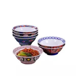 면기 라면 그릇 멜라민 중식 짜장 짬뽕 j257840 8인치넓은입 까치 가지