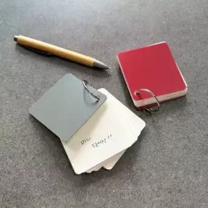 휴대용 단어장 미니 링 7cm x 영어 단어 학습 카드 암기 단어