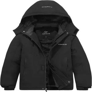 FARVALUE 남성 방수 스키 재킷 방풍 겨울 코트 따뜻한 스노우 탈부착 후드가 있는 야외 레인코트