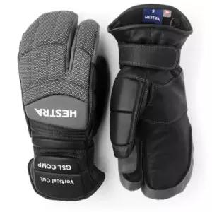 헤스트라 3핑거 삼지 스키 가죽 장갑 레이스 블랙 XS BNA
