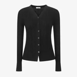 CC콜렉트 슬립핏 리브드 니트 가디건 E252KSL132 326231