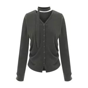 [롯데백화점]티뷰 브이넥 셔링 타이 티셔츠_V6A-CTS010