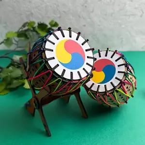 [오피스스쿨] 토단(TD) 우드 전통 북 만들기 1인세트 DIY 전통공예 악기 체험학습 사물놀이 우드아트 문화소품