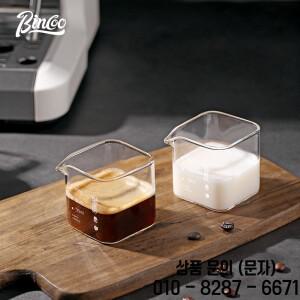 Bincoo 다기능 유리 측정기 150ml 스케일 커피 온스 컵 및 크리머 포함 가정 바리스타에 필수