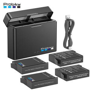 DJI 오스모 액션 6 5 프로4 카메라 배터리 2200mAh 및 충전기 43 360