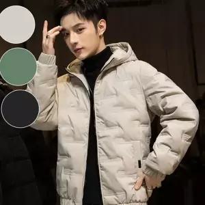 남성 숏 패딩 남녀공용 아우터 점퍼 겨울 후드 패딩 방한 데일리 가벼운 따뜻한 캐주얼 베이직 웰론 누빔