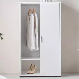 슬라이드형 수납장 800 옷 보관 공간 절약 탈의실 미니옷장 드레스룸 키큰장