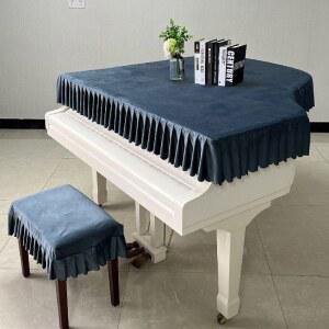 유럽식 파란 토퍼 벨벳 세트 스크레치 스크래치 스툴 의자 푸른 4종 덮개 건반