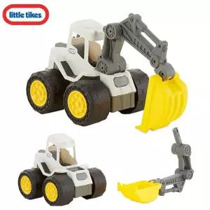 (튼튼)리틀타익스 650550 포크레인 옐로우 장난감 중장비 장난감차 자동 어린이