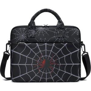 어깨끈이 달린 JIANYA 태블릿 슬리브 백, 10-12.5인치 태블릿 휴대용 가방, 레드 스파이더