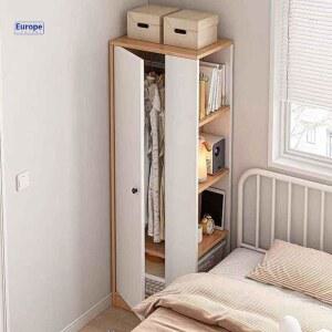 슬림 코너옷장 도어 틈새장 60X40X180CM 좁은방 1인 화이트 옷장 싱글옷장