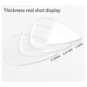 투명 픽 기타 포크 일렉트릭 맞춤형 컬러