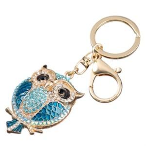 리파니 재물과 복을부르는 행운 큐빅 부엉이 키링