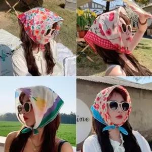 꽃무늬 (큰손할인) 추천 손수건 6종 꾸안꾸 여성 스카 WFJ2YBS