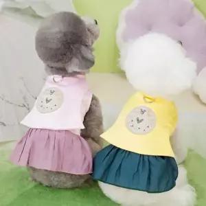 고양이 한복 반려동물 설빔 애견 강아지 한복 추석 드레스 원피스 가을