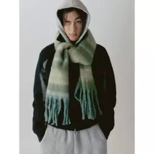 8seconds 소매 블럭 카라 집업 가디건 블랙