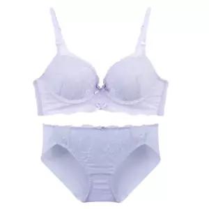 [롯데백화점]예스 라벤더 코르셋 페미닌 무드 여성브라 헴 팬티세트YSWBB501YSWPB501