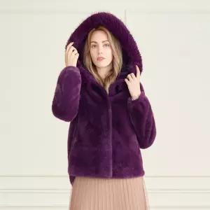 라벨르by신영모피 페이크퍼 트리밍 후드 자켓 148479