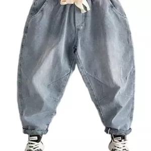 남자배기팬츠 항아리 빅사이즈 통바지 팬츠 통큰 워싱