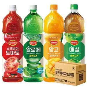 델몬트 주스 1.5L 4종 혼합 세트 각 1페트 / 델몬트 토마토 + 델몬트 알로에 + 델몬트