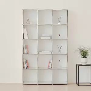 포스트모던 발렌 3X5 미드센츄리 거실 책장 1200 5단 C3