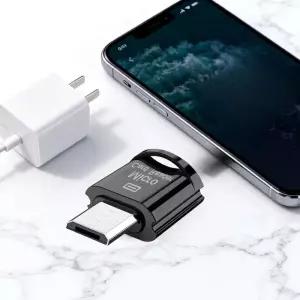 휴대 편한 키링고리 마이크로 5핀 C타입 카드 리더기