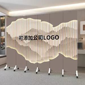 접이식 이동식 파티션 침실 사무실용 화이트 바퀴형 거실