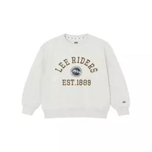 리 키즈 스?셔츠 화이트멜란지 라이더스 바시티 로고 XC4491