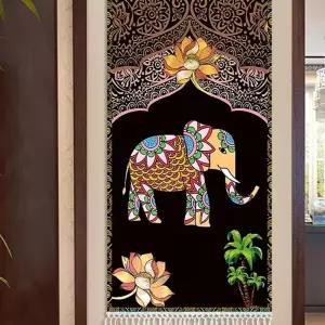족자봉 코끼리 족자 벽장식 그림 태피스트리