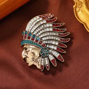 빈티지 인디언 브로치 엑스퀄리트 트라이벌 스테이트먼트 블레이저 액세서리