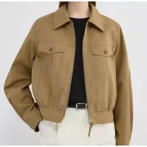 갤러리아 [SISTINA] 페이크 스웨이드 블루종 점퍼