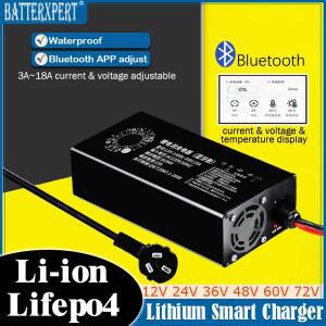 블루투스 APP 제어 72V 60V 48V 3-10A 50-90V 50V-95V 조정 가능한 충전기 리튬 배터리 범용 고속