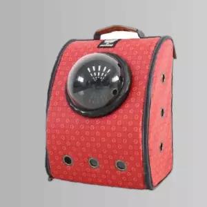 레드퍼피 스퀘어 메이 우주선가방레드와인