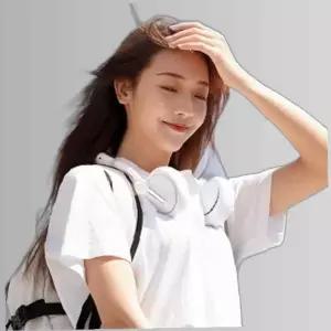 두손이 자유로운 USB 넥밴드 선풍기 넥풍기 목에거는