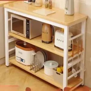 전자렌지 선반 철제 만들기 가로형 조립식 수납 정리