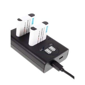 고속 리코 GR3X 배터리 하나 듀얼 충전기