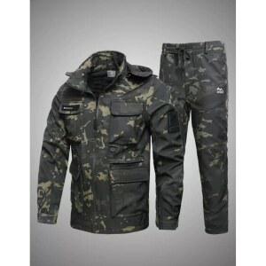 동계 낚시복 가을 겨울 남성 방수 의류 방한복 상하의 세트 01 그린 상의 하의 165