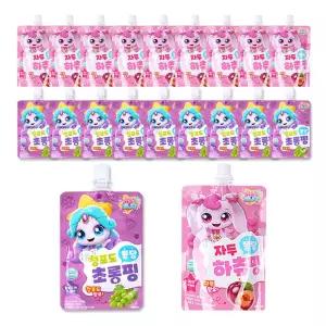 캐치티니핑 자두 퐁당 하츄핑 음료수 10개+청포도 초롱핑 10개 20개 100ml