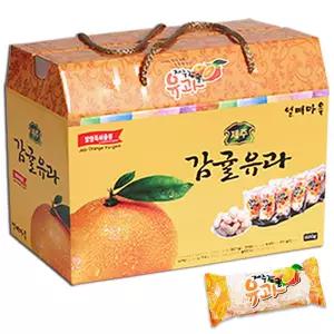 제주 감귤유과 500g (개별포장) 설날 선물세트 한과 명절 간식 단체 설선물 부모님 답례품 전통 과자 거래
