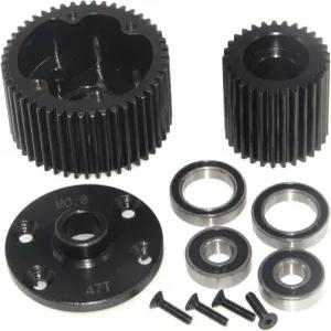 1/10 아르마 고르곤과 호환되는 Diff 케이스 들러 기어 업그레이드 4X2 메가 550 브러시드 몬스터 Rc 카