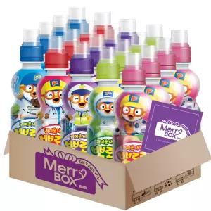 어린이음료세트 뽀로로20개 밀크4+딸기4+블루베리4+샤인머스켓4+복숭아4+메세지카드