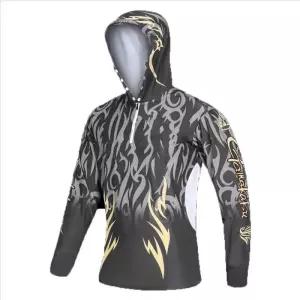 낚시복 남성용 자외선 차단 경량 낚시 저지 후드 빠른 건조 셔츠 의류