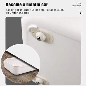 4개 소형 회전식 범용 캐스터 휠; 가구 쓰레기통 및 보관 상자용 자가 접착식