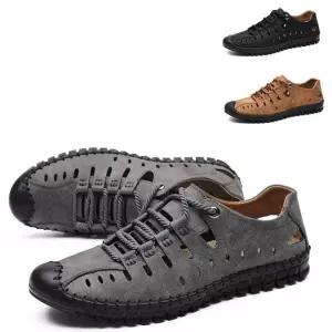 낚시신발 여름 남성 샌들 여성 비치 캐주얼 신발 수제 두꺼운 밑창 폐쇄 발가락 아쿠아 하이킹 낚시